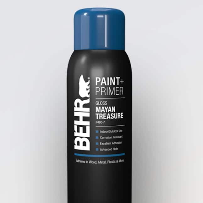 BEHR PREMIUM 12 oz. M5107 Inked Gloss Interior/Exterior Spray Paint and Primer in One Aerosol