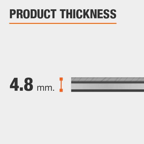 Luxury Vinyl Plank has a thickness of 4.8 mm