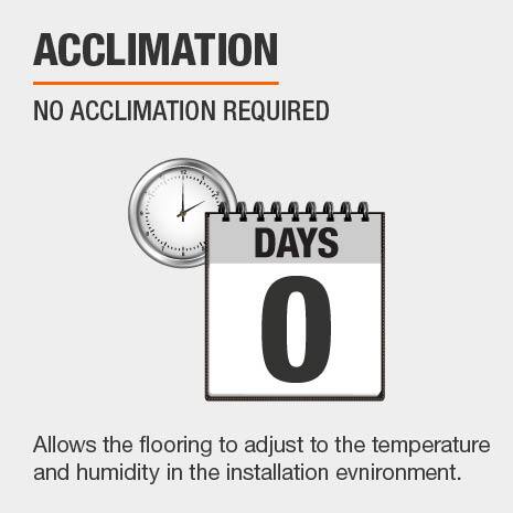 No acclimation period required for LifeProof Bamboo Flooring.