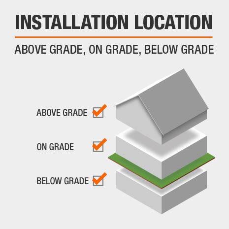 Luxury Vinyl Plank can be installed above grade, on grade and below grade.