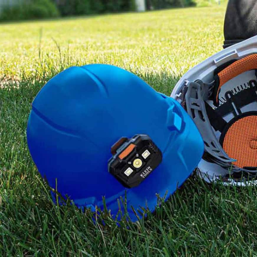 Klein Tools Blue Hard Hat, NonVented, Full Brim60249 The Home Depot