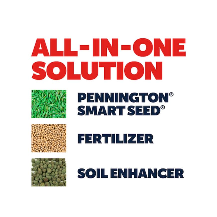 Pennington Lawn Booster Sun and Shade 9.6 lb. 1,200 sq. ft. Grass Seed with Lawn Fertilizer and