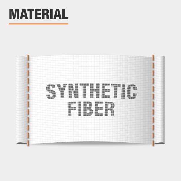 Area rug is made of Synthetic Fiber