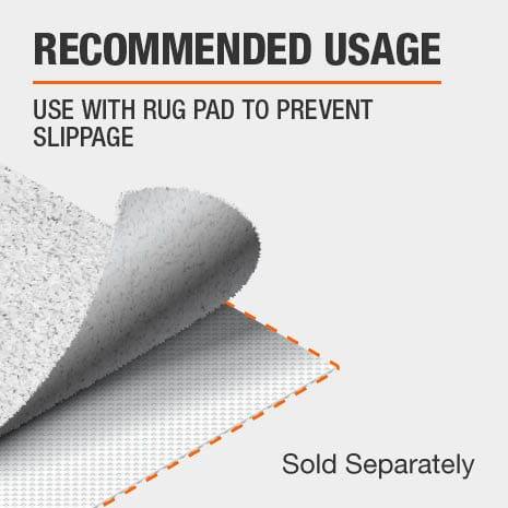Use Rug Pad with area rug that is sold separately