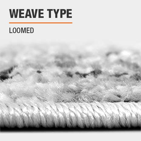 Rug with Loomed weave type