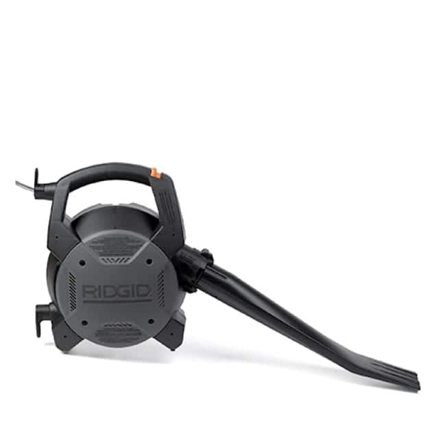 Included blower detaches from the vac and provides a powerful stream of air.