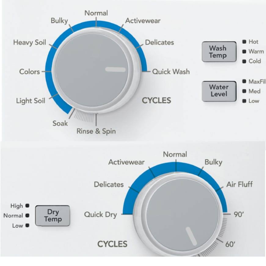 Frigidaire 3.9 cu. ft. Washer and 5.6 cu. ft. Gas Dryer Combo in White