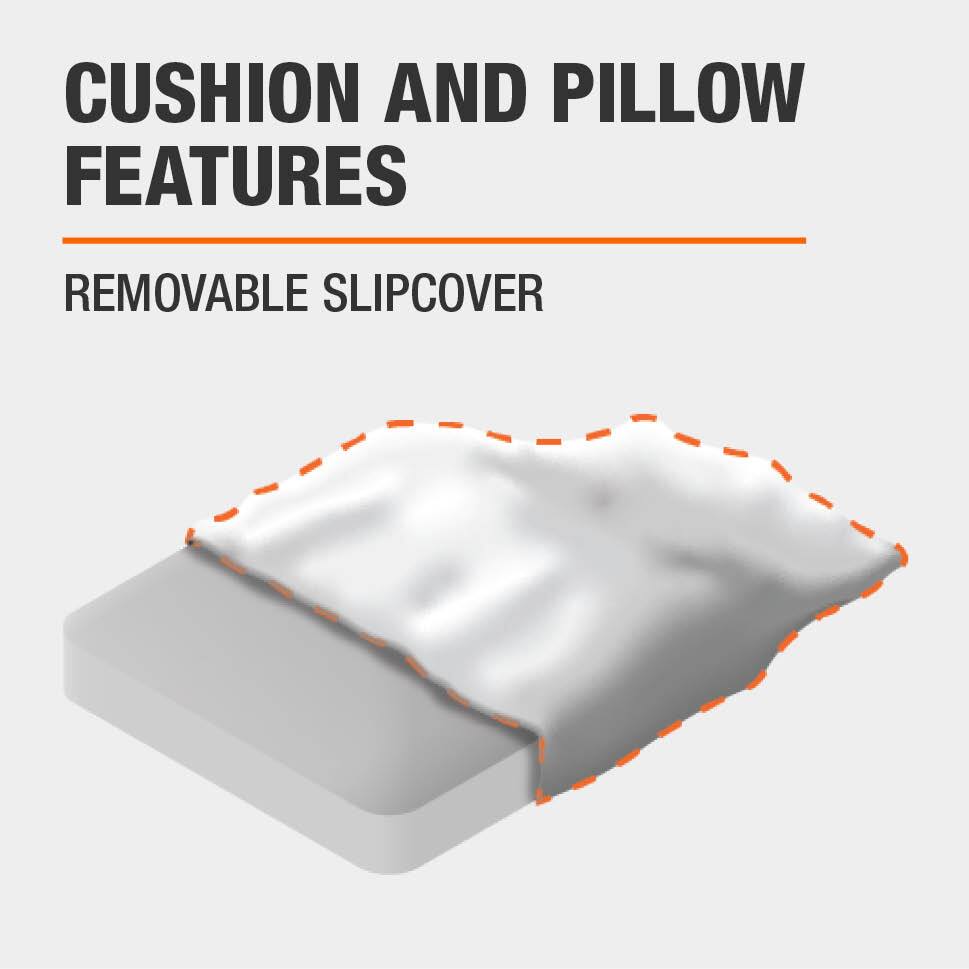 Hampton Bay Coral Vista Brown Wicker Outdoor Patio Chaise Lounge with