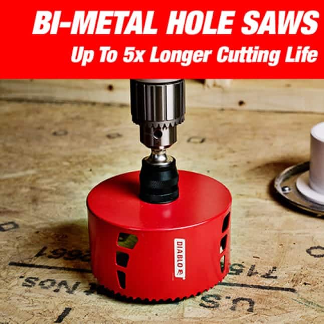 DIABLO 21/4 in. BiMetal Hole Saw with SnapLock Plus Mandrel System