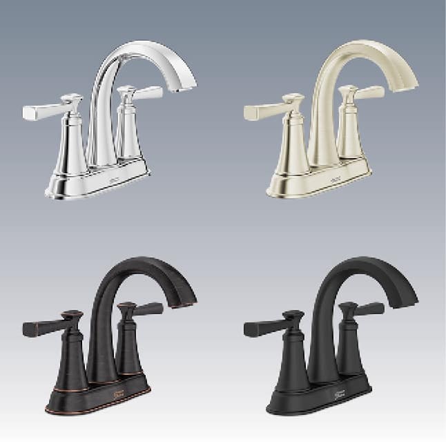 American Standard Rumson 4 in. Centerset 2Handle Bathroom Faucet in