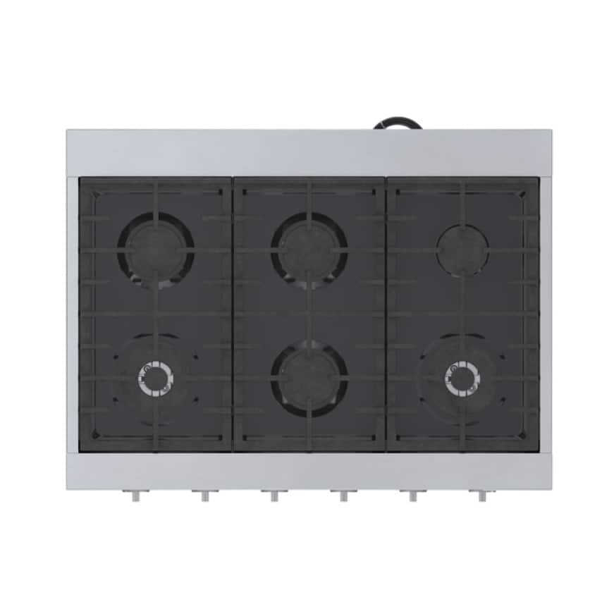 Bosch 36 in. Gas Cooktop in Stainless Steel with 6Burners Including