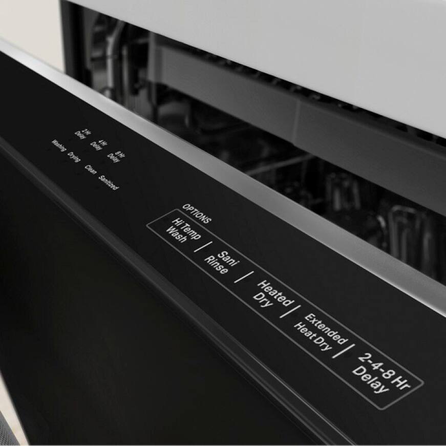 KitchenAid 24 in. PrintShield Black Stainless Top Control BuiltIn Tall