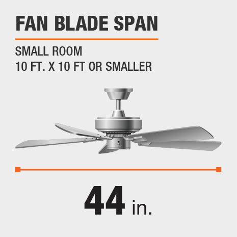Indoor LED Brushed Nickel Ceiling Fan 
