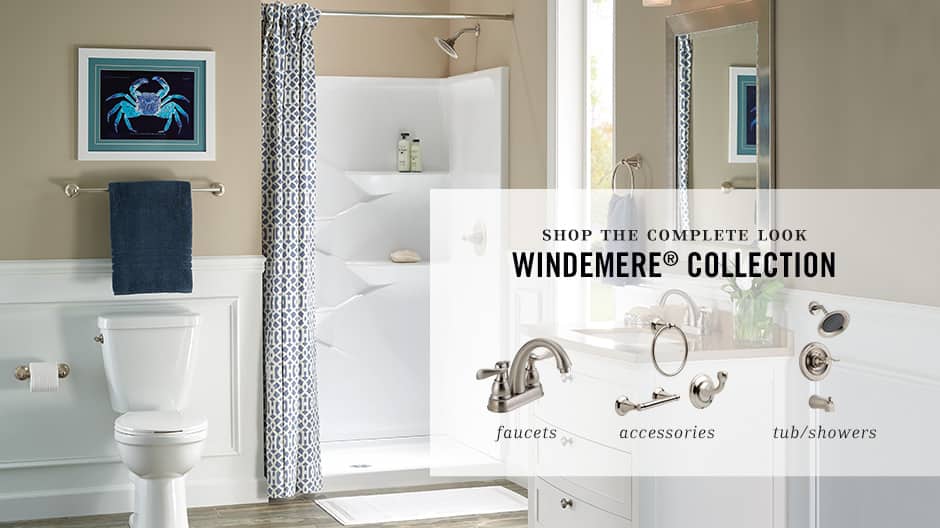 Delta Windemere 1Handle Tub and Shower Faucet Trim Kit in Chrome