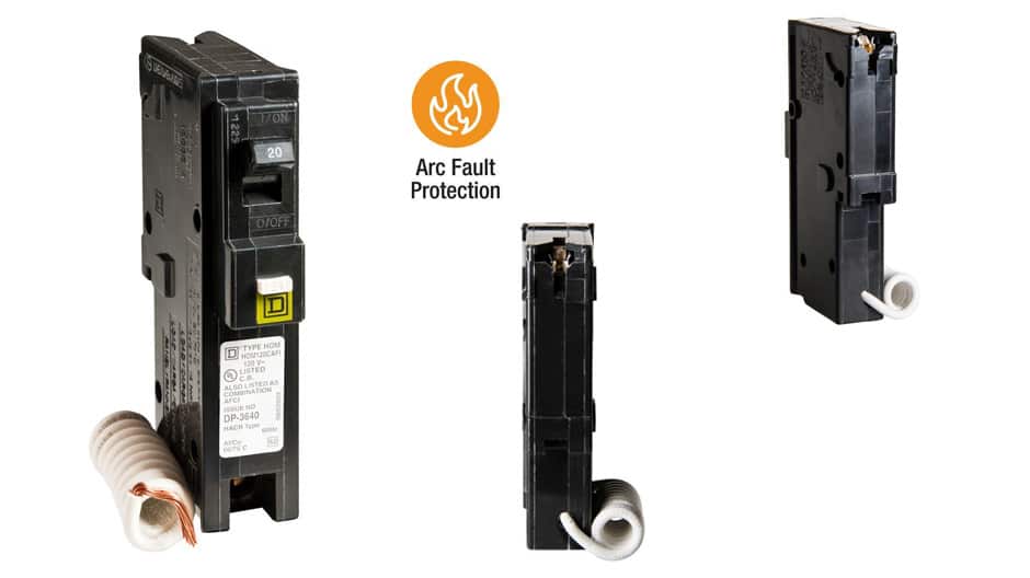Square D Homeline 15 Amp SinglePole Combination Arc Fault Circuit
