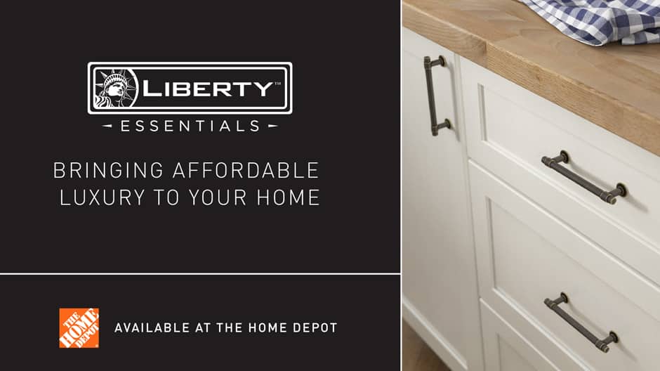 Liberty Essentials 3 in. (76mm) CentertoCenter Satin Nickel Steel Bar