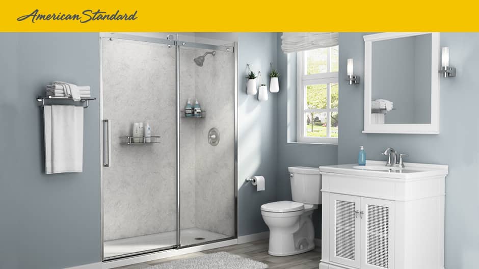 American Standard Passage 32 in. x 60 in. x 72 in. 4Piece GlueUp