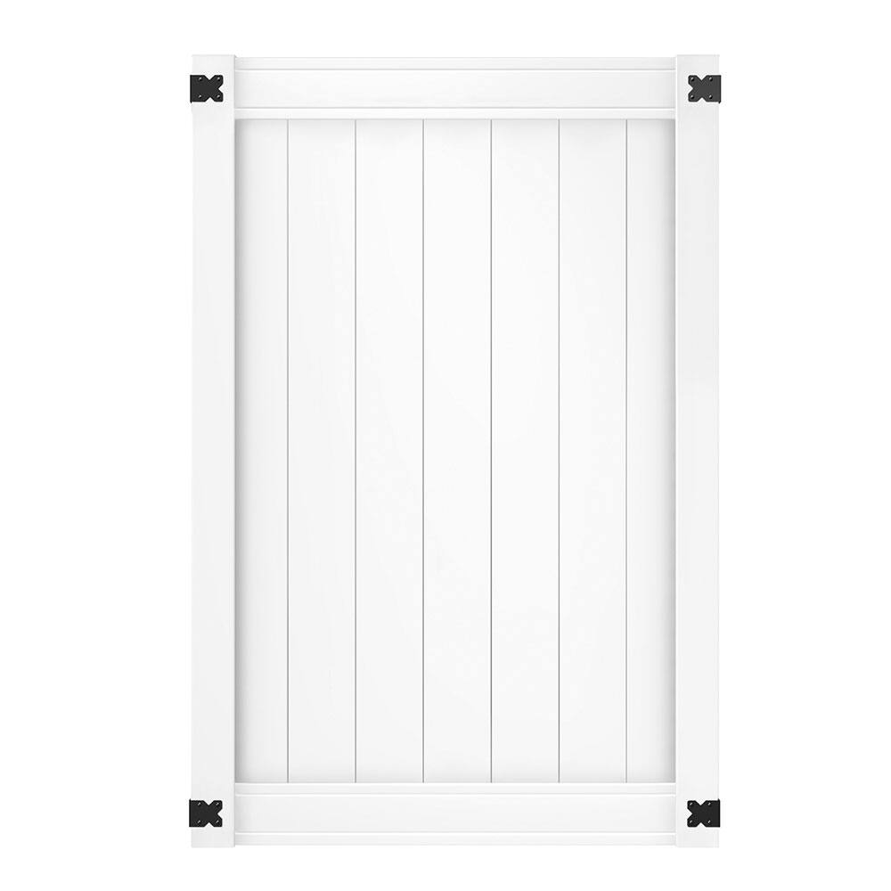 Veranda Pro Series 4 ft. W x 6 ft. H White Vinyl Woodbridge Privacy