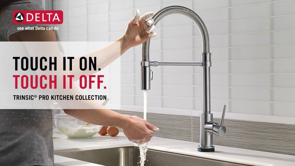 Delta Trinsic Pro Single-Handle Pull-Down Sprayer Kitchen Faucet with