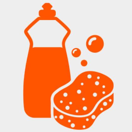 Clean your Hardwood Reflections Birch Butcher Block with a warm cloth and dish soap, avoiding harsh chemicals and hot surfaces