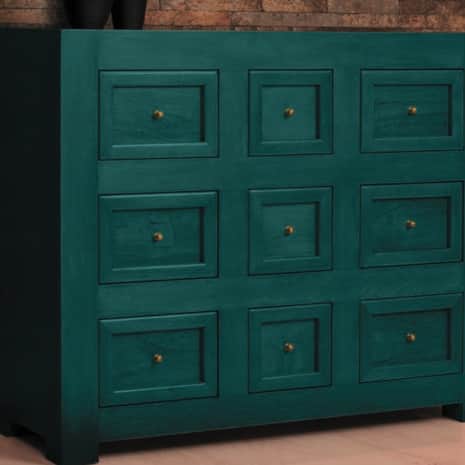 Wood Dresser Blue Wood Stain
