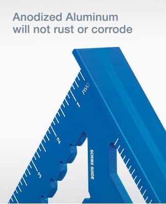 Empire 12 in. Laser Etched Aluminum Rafter Square E3992 - The Home Depot