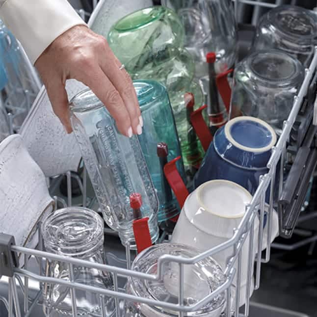 GE 24 in. BuiltIn Top Control Fingerprint Resistant Stainless Steel