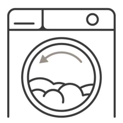 An icon of the washer.An arrow indicates the periodic tumble motion to keep clothes fresh for the dryer cycle. An icon of the washer.An arrow indicates the periodic tumble motion to keep clothes fresh for the dryer cycle.