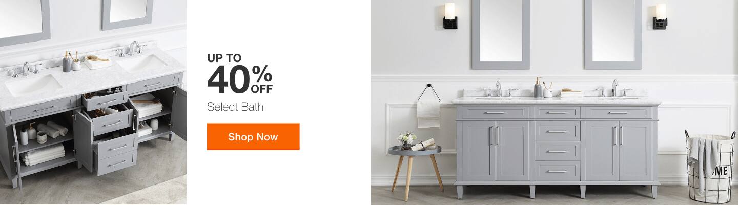 "UP TO 40% OFF Select Bath"