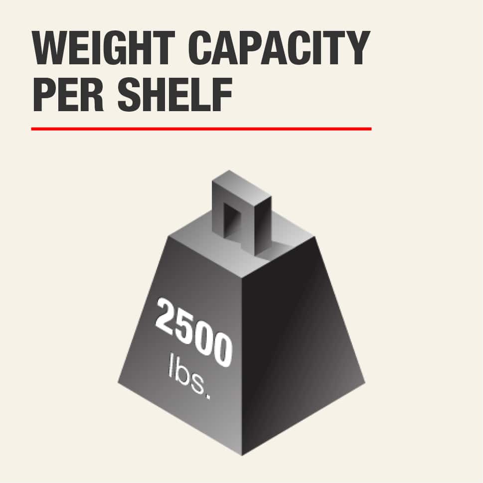 Husky 4-Tier Heavy Duty Industrial Welded Steel Garage Storage Shelving ...