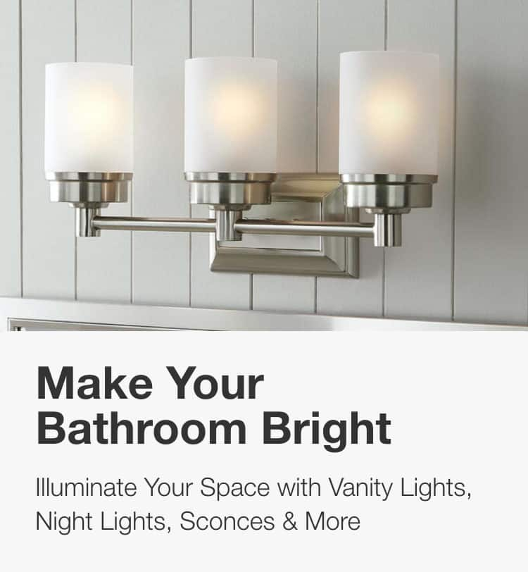 Bright Bathroom Light Fixtures Semis Online