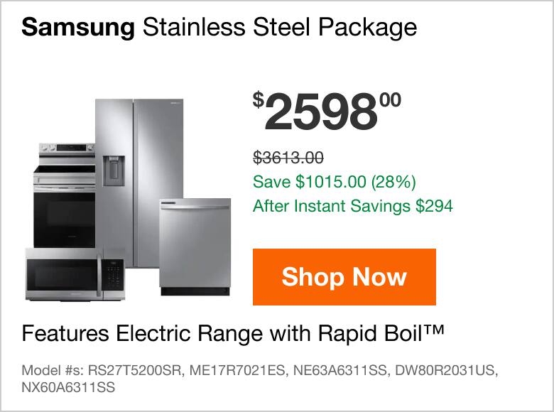 Home Depot Appliance Savings