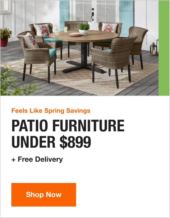 Patio Furniture The Home Depot Patio Furniture The Home Depot, White Outdoor Patio Furniture Set With Fire Pit Sam S Club
