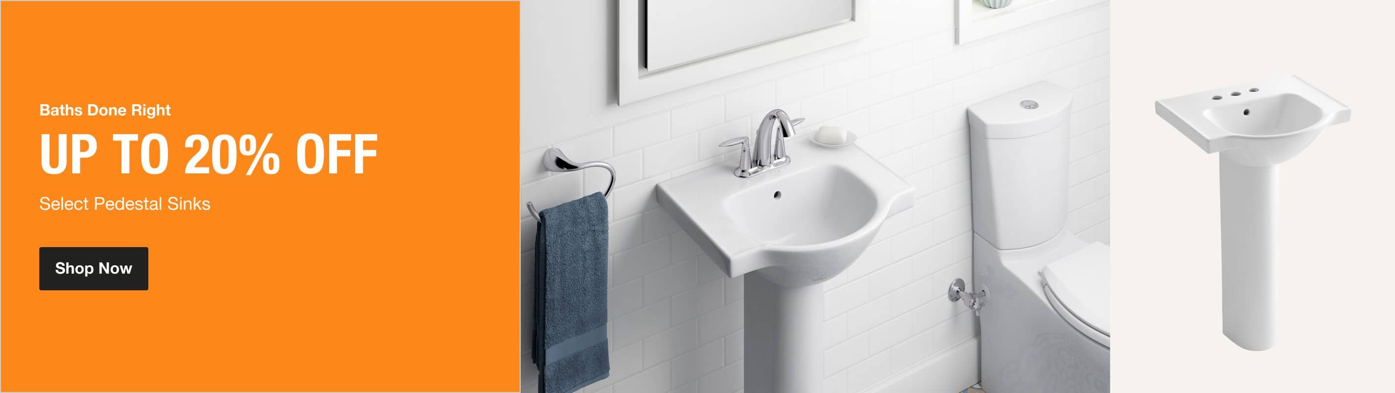 Pedestal Sink Combo Pedestal Sinks Bathroom Sinks The Home Depot