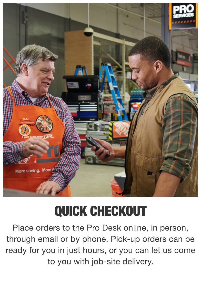 The Home Depot Pro Desk