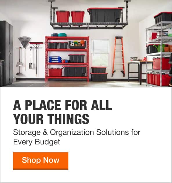 Storage Organization The Home Depot Storage Organization The Home Depot, How To Build Hanging Garage Shelves From 2×4 S