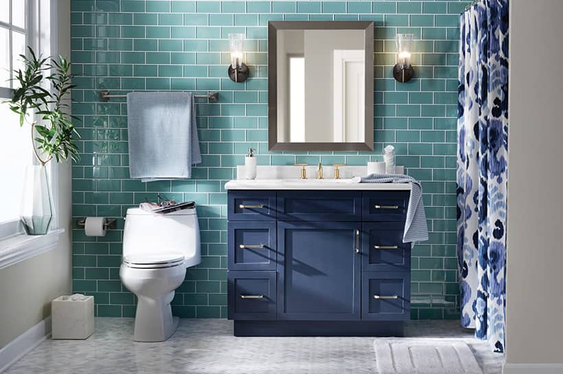 Room and Style Ideas Bold Bathroom