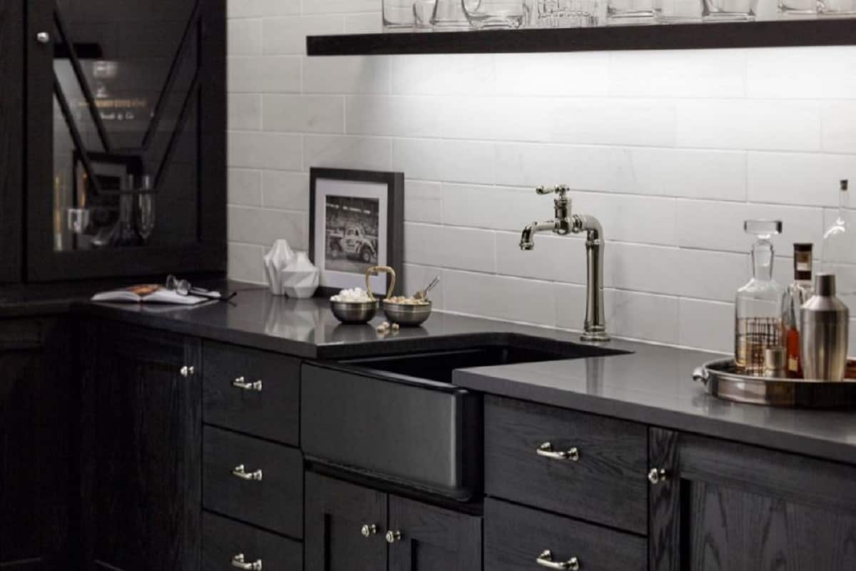 Whitehaven Cast Iron Kitchen Sinks in Black Kitchen The Home Depot