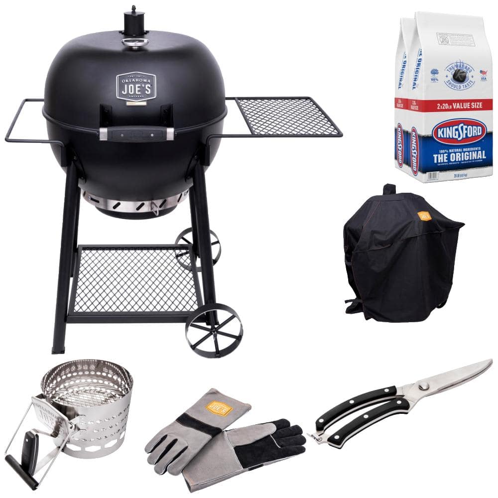 Oklahoma Joe's Blackjack Charcoal Kettle Grill Bundle - The Home Depot