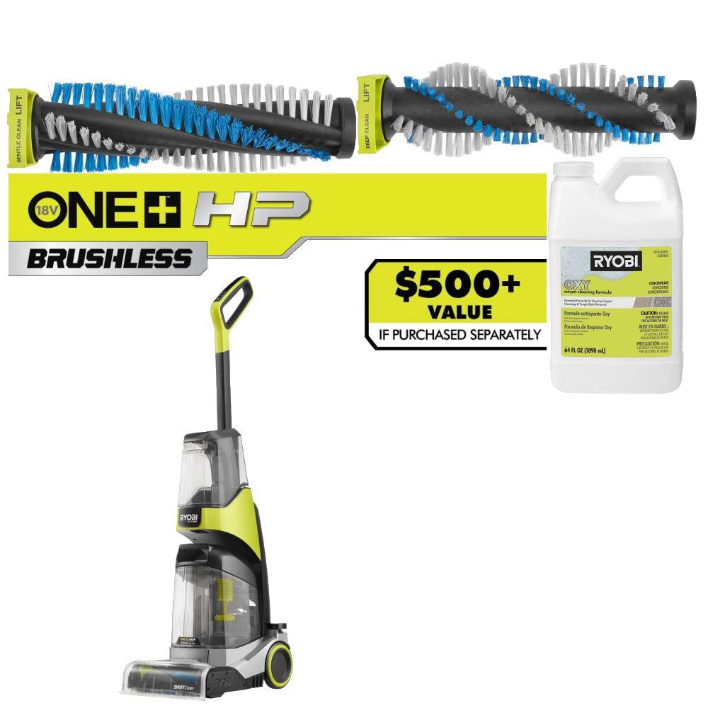 ONE Plus HP 18V Brushless Cordless SWIFTClean Carpet Washer Kit