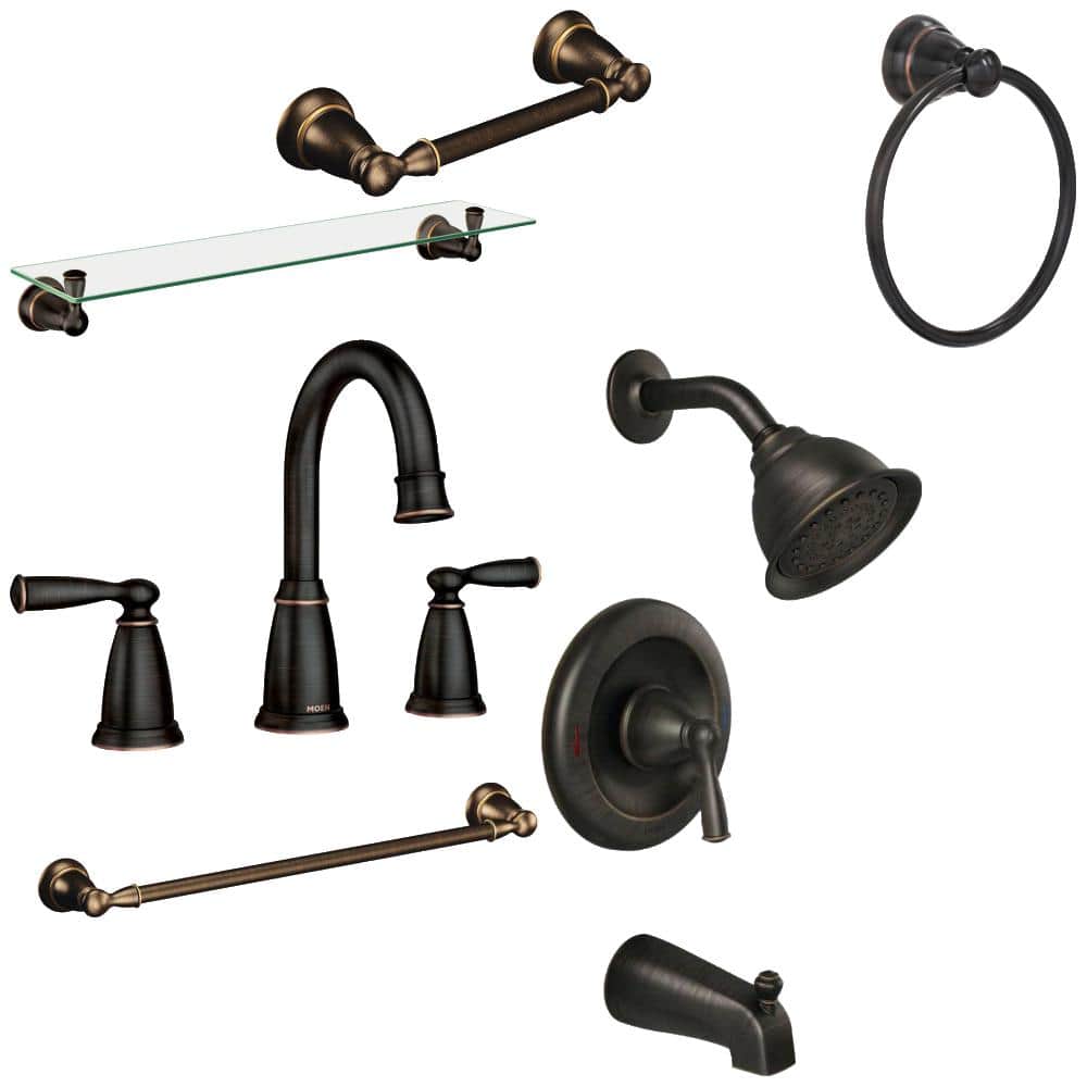 Banbury Bath Collection (Bronze) Bundle The Home Depot