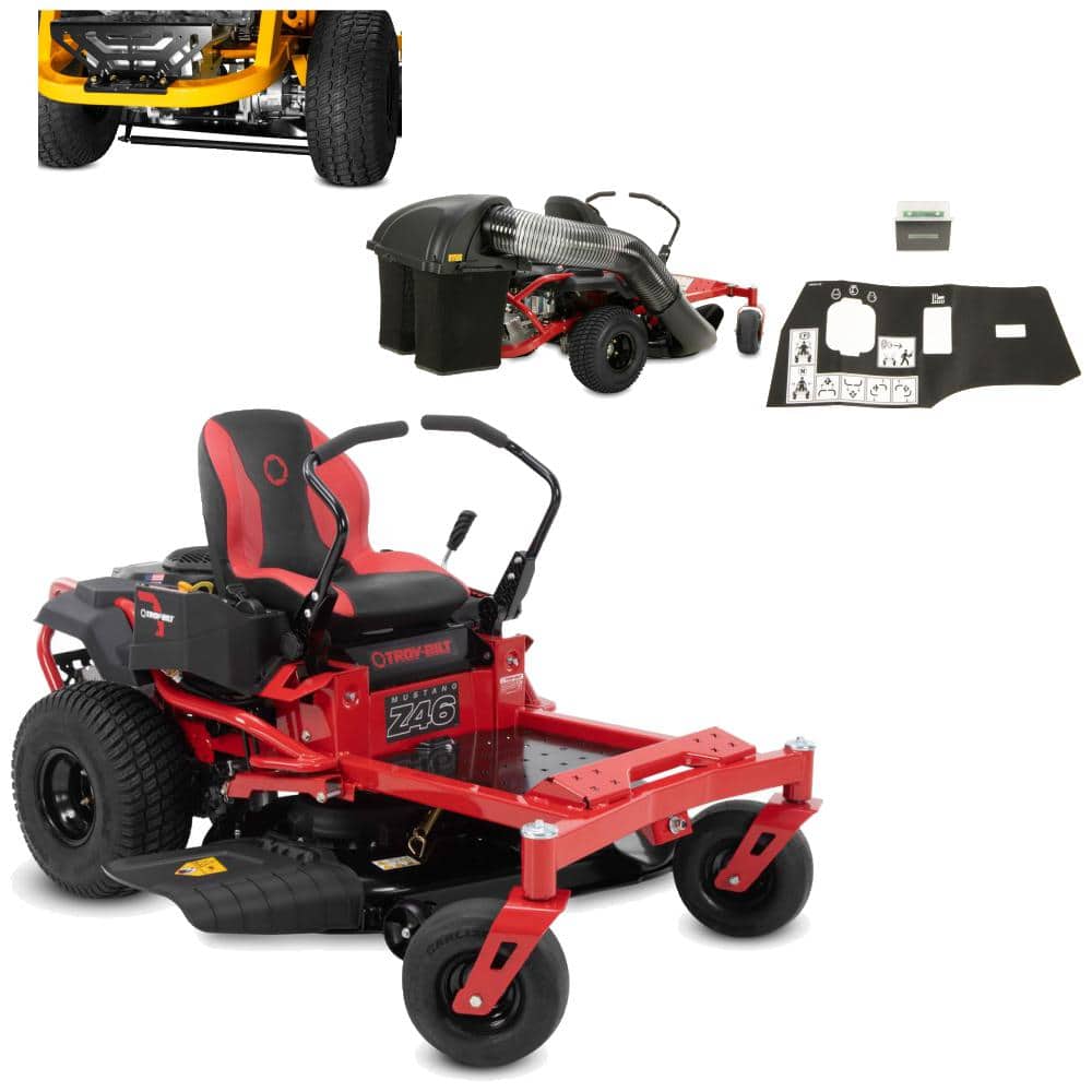 Troy-Bilt Mustang Z46 with Accessories - The Home Depot
